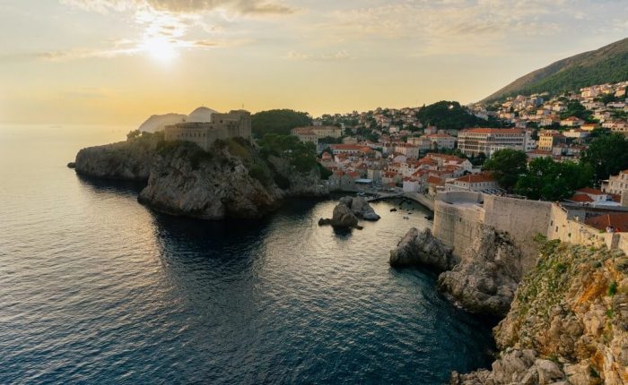 Dubrovnik walls from sea Trogir tours
