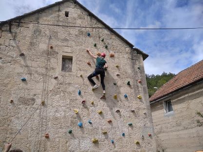Recreational site Podstrana climbing activities