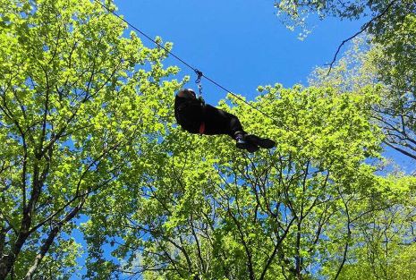 Recreational site Podstrana zipline activities